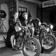 Marlon Brando taking a break from filming The Wild One in 1953.
